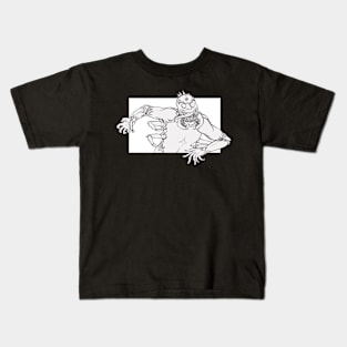 Spider Monster Comic Book Creature Line Art Kids T-Shirt